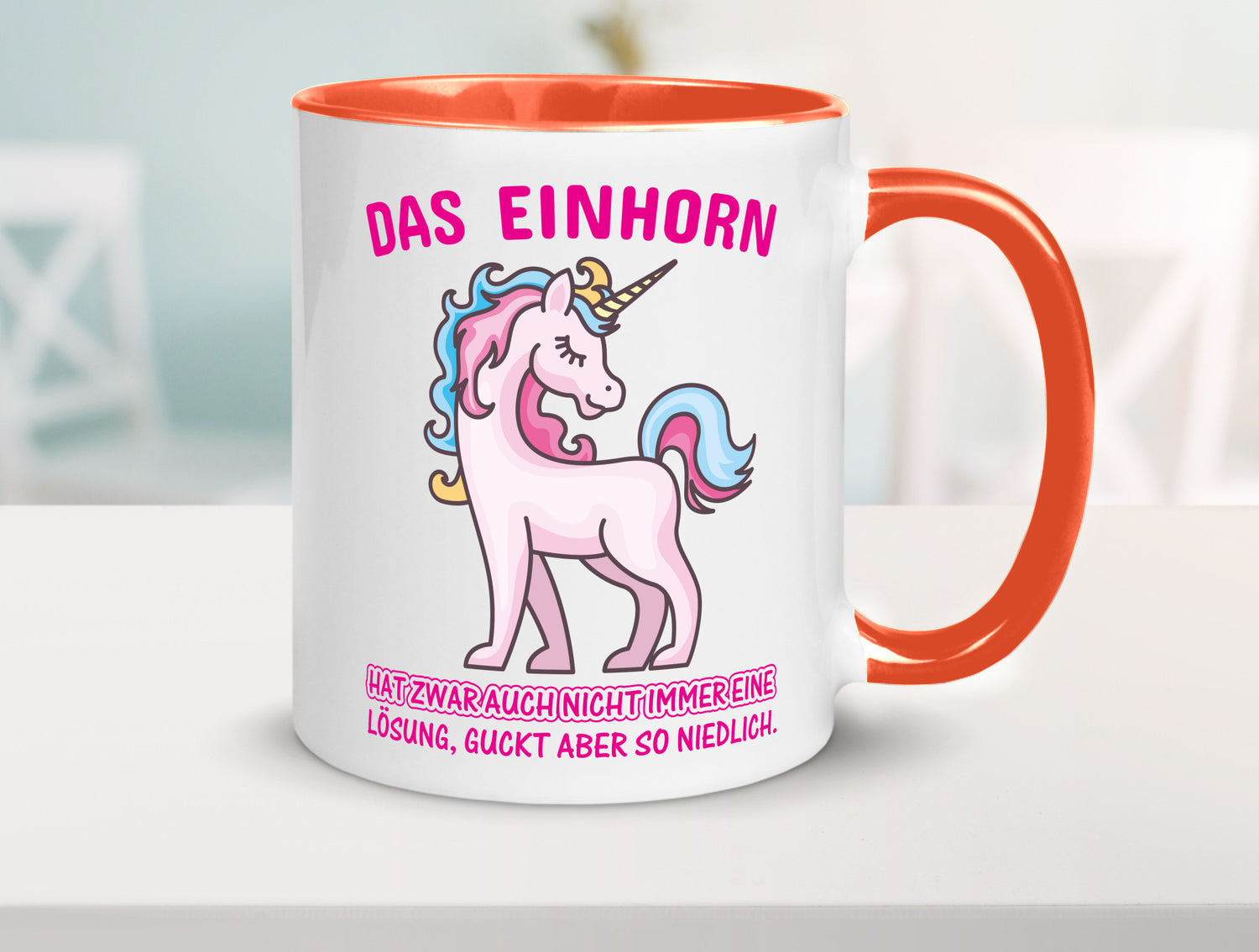 Niedliches Einhorn | lustige Tasse Frauen Mädchen lustiger Spruch Geschenk
