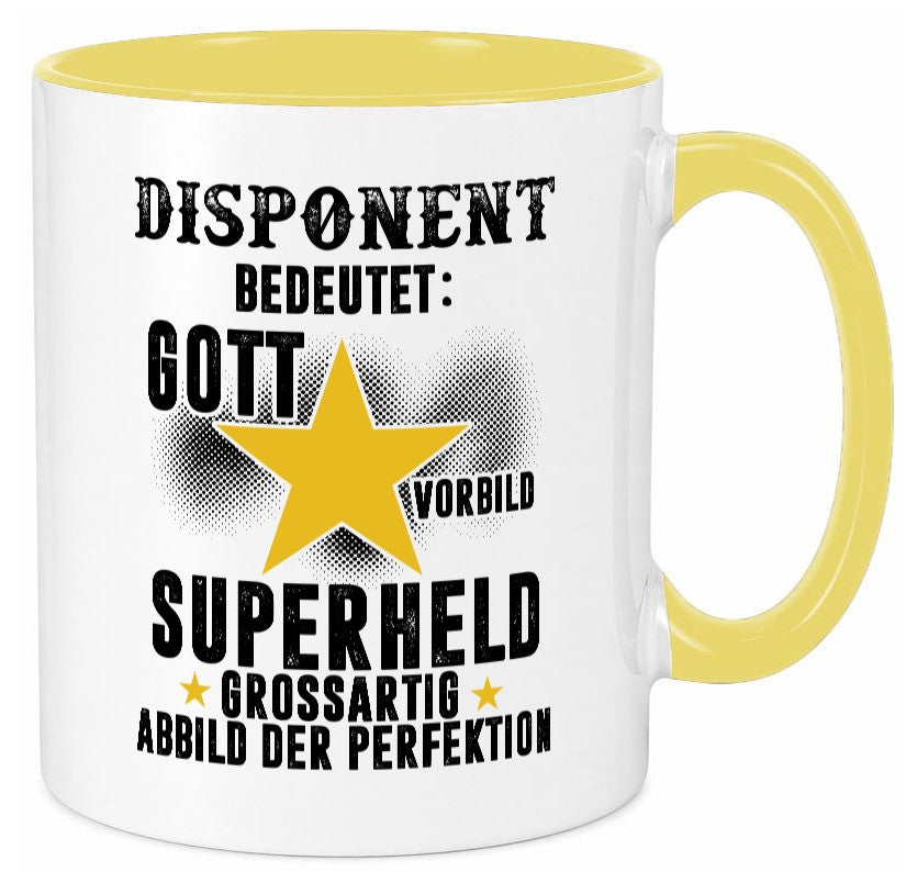 Bedeutung von Disponent | Zuteiler Geschenkidee Humor Tasse