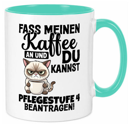 Fass meinen Kaffee an | Pflegestufe 4 Krankenschwester v3 Geschenkidee Humor