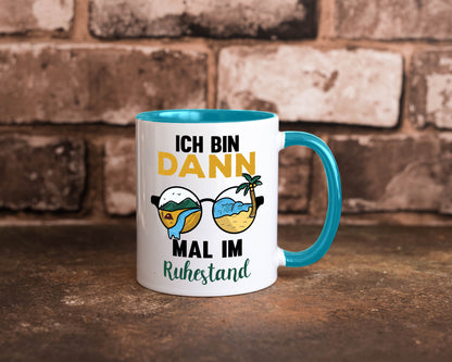 Bin dann mal im Ruhestand | Sonnenbrille Palme Meer lustig Jubiläum Geschenk