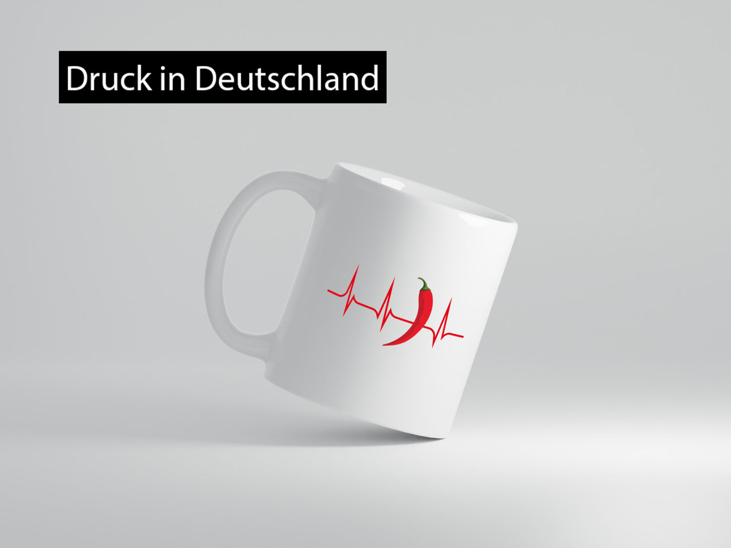 Chili Motiv | Peperoni scharf Chilischote Pfeffer Geschenkidee Humor Tasse