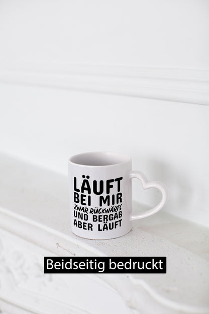 Läuft bei dir lustig Humor Geschenkidee Geschenk Tasse