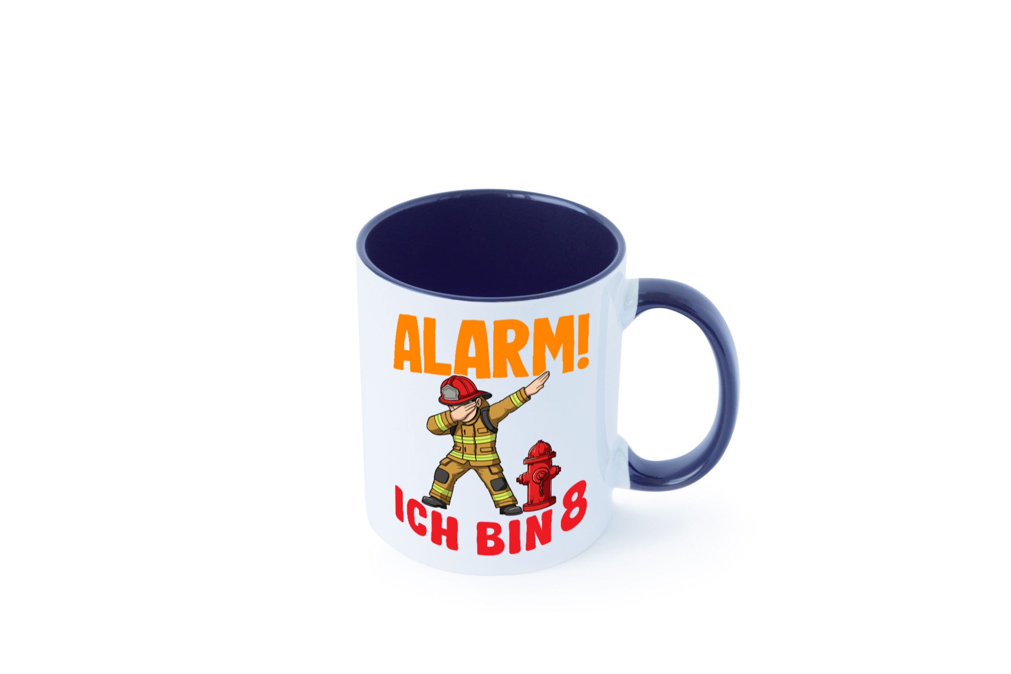 8. Geburtstag | 8 Jahre Feuerwehr Junge lustig Geschenkidee Geschenk Tasse