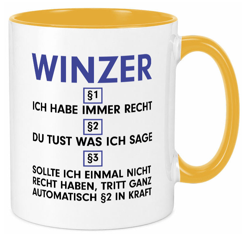 Ich habe immer Recht Winzer | Weinbauer Wein lustig Humor Geschenkidee Geschenk