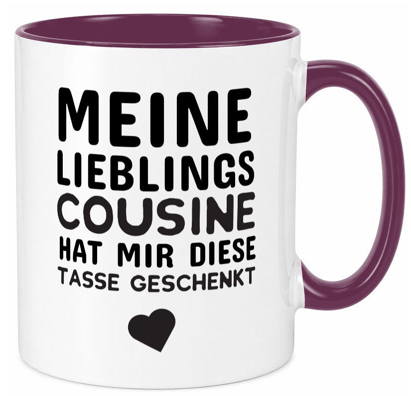 Lieblingscousine | Cousine Tasse Cousinen Humor Geschenkidee