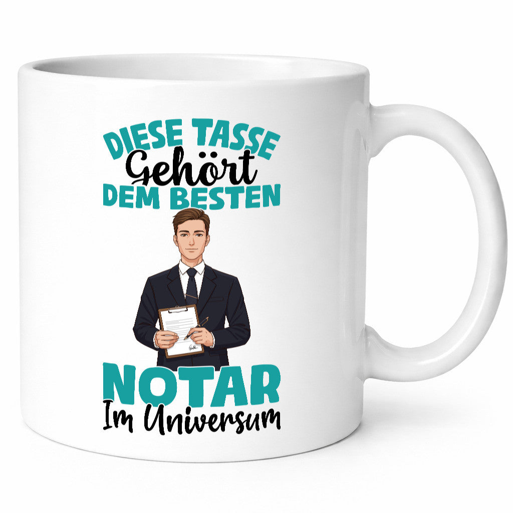 Im Universum: Notar | Jurist lustig Humor Geschenkidee Geschenk Tasse