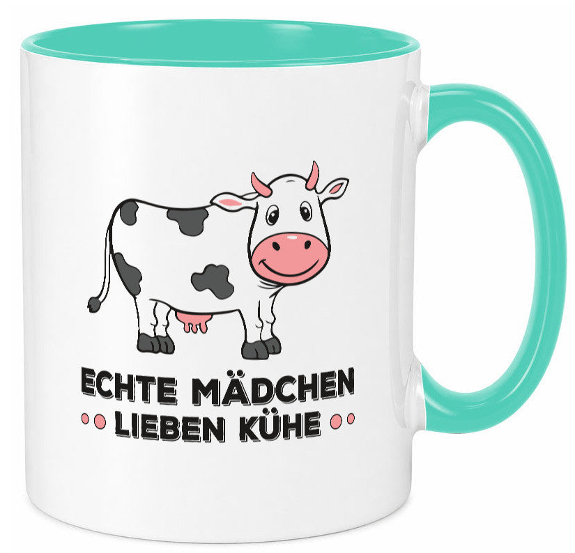 Echte mädchen lieben Kühe | Farm Farmer Bauer lustiger Spruch Geschenk Humor