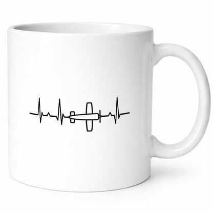 Flieger Herzschlag | Motiv Flugzeug Pilot fliegen lustig Humor Geschenkidee