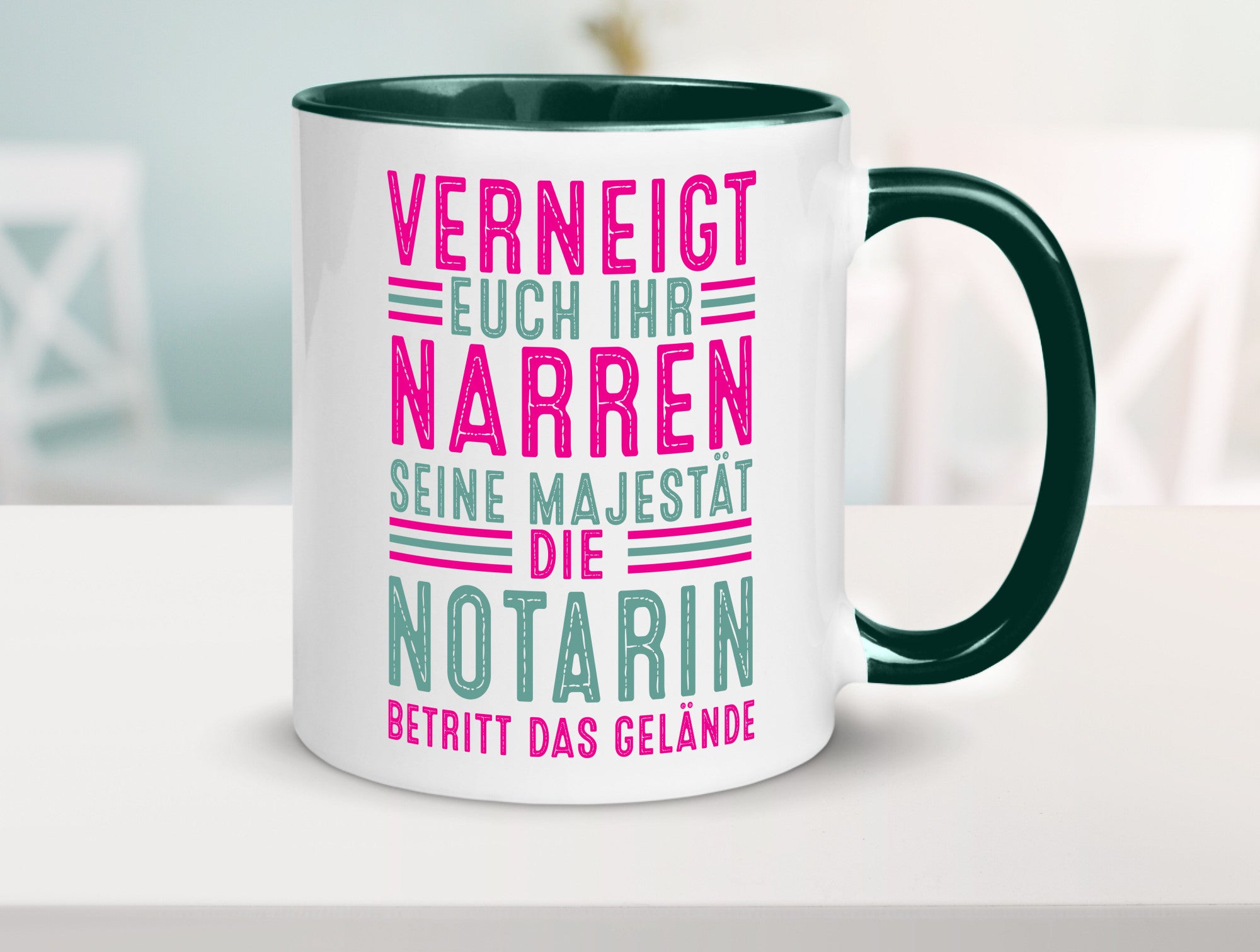 Verneigt euch: Notarin | Juristin lustig Humor Geschenkidee Geschenk Tasse