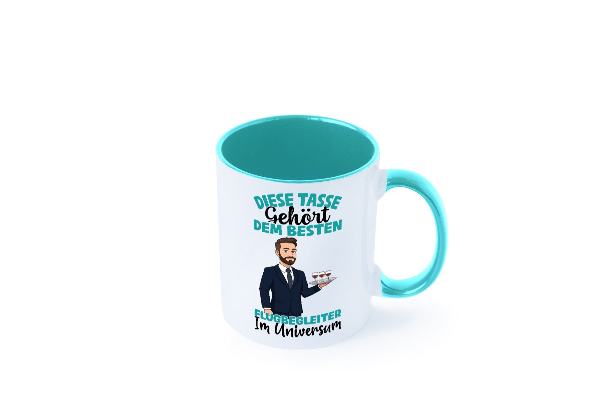 Im Universum: Flugbegleiter | Steward Flughafen Humor Geschenkidee Tasse
