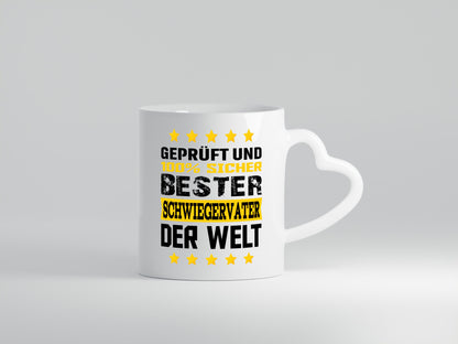Geprüft und Sicher bester Schwiegervater der Welt lustiger Spruch Geschenk