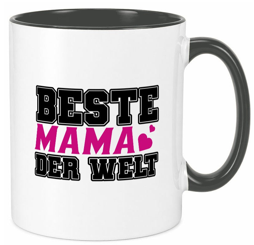 Beste Mama Geschenk Familie Geschenkidee lustiger Spruch Tasse