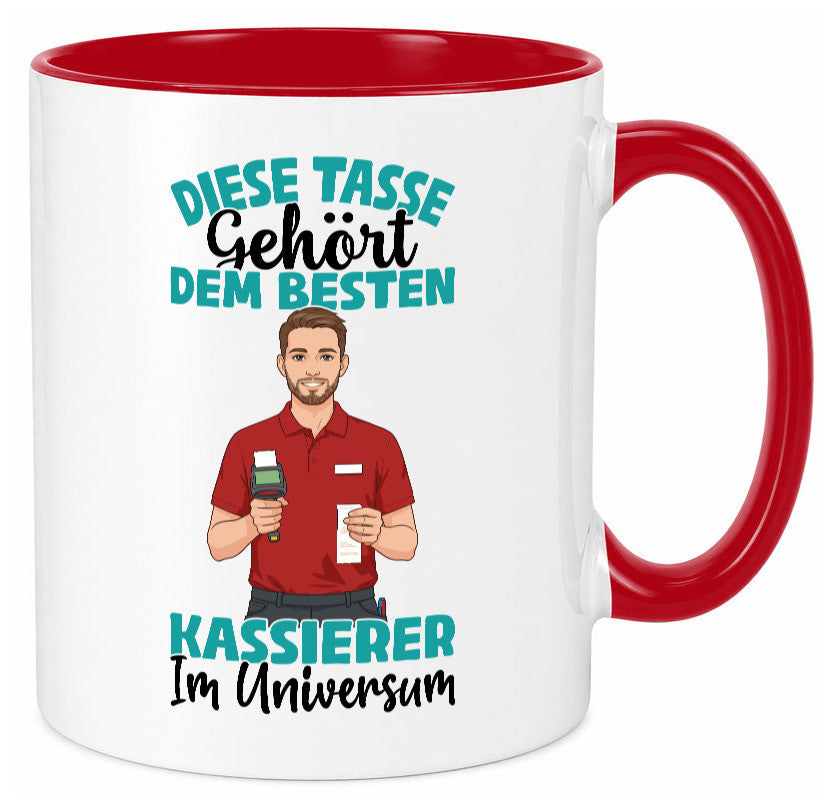 Im Universum: Kassierer Geschenk Humor Geschenkidee lustiger Spruch Tasse
