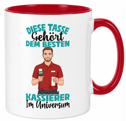 Im Universum: Kassierer Geschenk Humor Geschenkidee lustiger Spruch Tasse