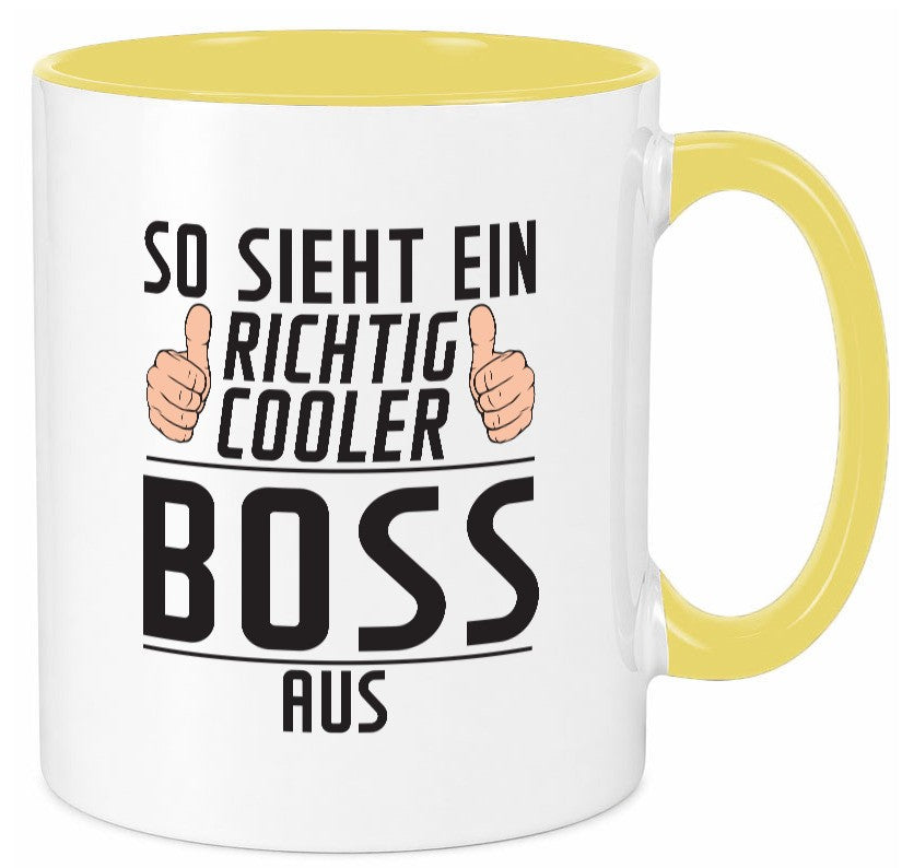 Richtig Cooler Boss | Führungskraft Vorgesetzter lustiger Spruch Geschenk Humor Tasse
