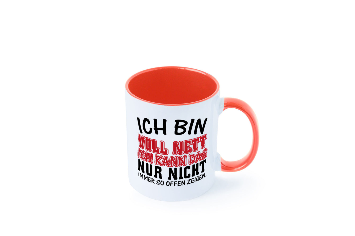 Ich bin voll nett Geschenkidee Humor Tasse