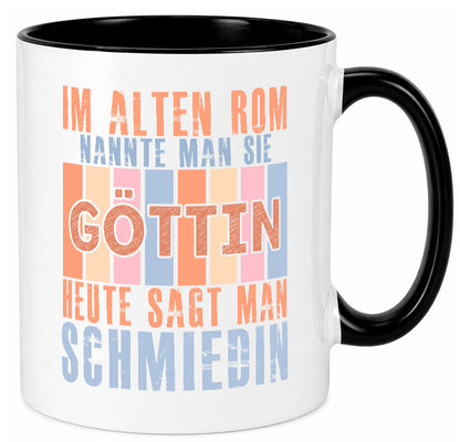 Heute sagt man: Schmiedin | Schmied Beruf Schmiederei lustiger Spruch Geschenk