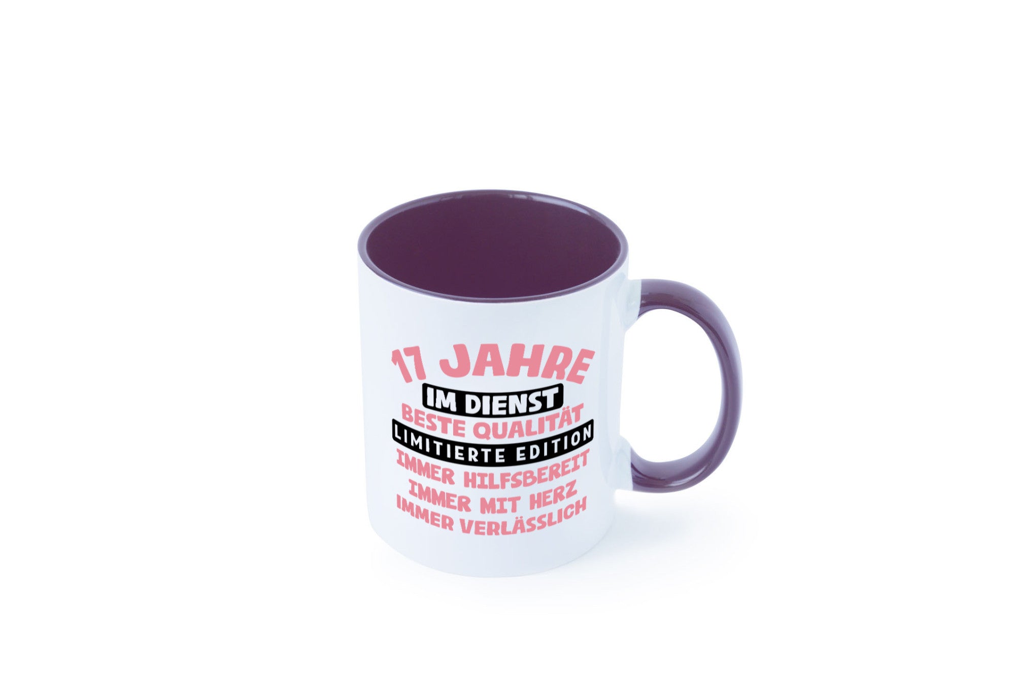 17 Jahre im Dienst | Jubiläum Arbeit v11 Humor Kollegen Büro Geschenkidee Tasse