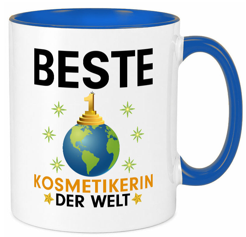 Welt Beste Kosmetikerin | Kosmetik Stylistin Visagistin Geschenkidee Humor Tasse