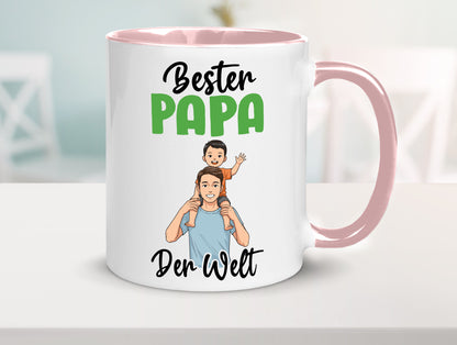 Bester Papa | Vatertag Daddy Familie lustiger Spruch Geschenk Geschenkidee Tasse