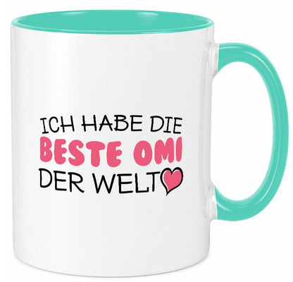 Beste Omi der Welt | Oma Tasse Geburtstag Muttertag lustig Familie Geschenkidee