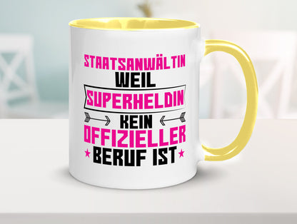 Superheldin Staatsanwältin | Anwältin Humor Geschenkidee Tasse