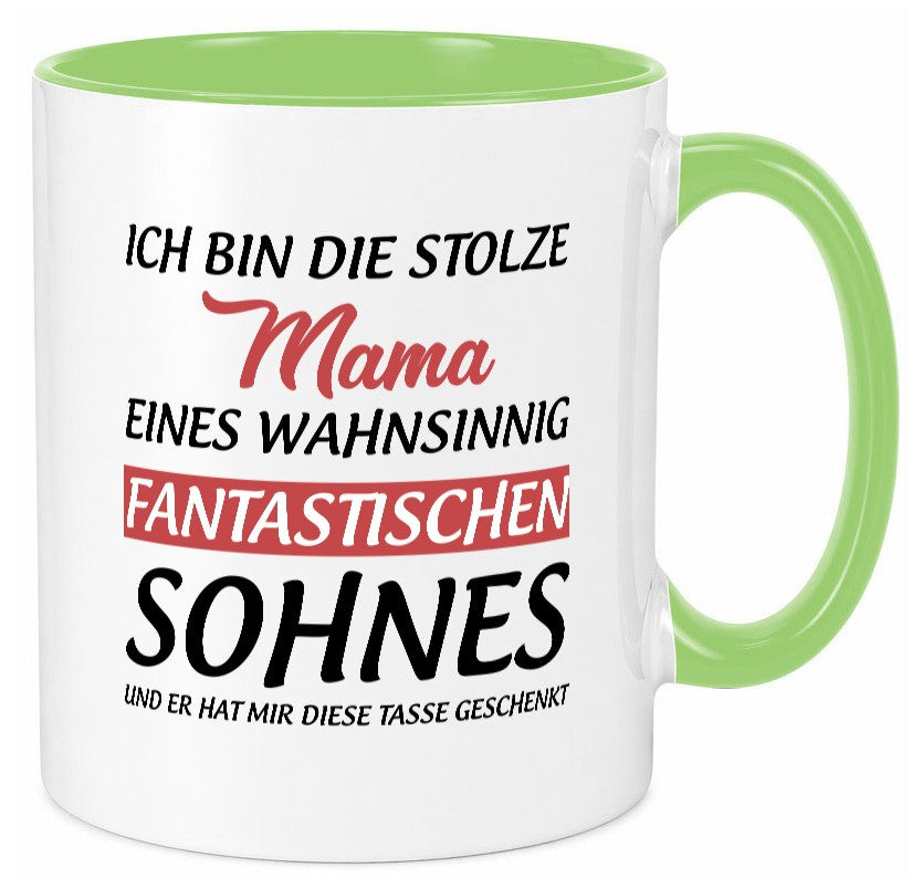 Stolze Mama | Sohn hat mir diese Tasse geschenkt Geschenkidee Familie Humor