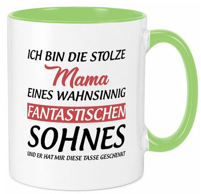 Stolze Mama | Sohn hat mir diese Tasse geschenkt Geschenkidee Familie Humor