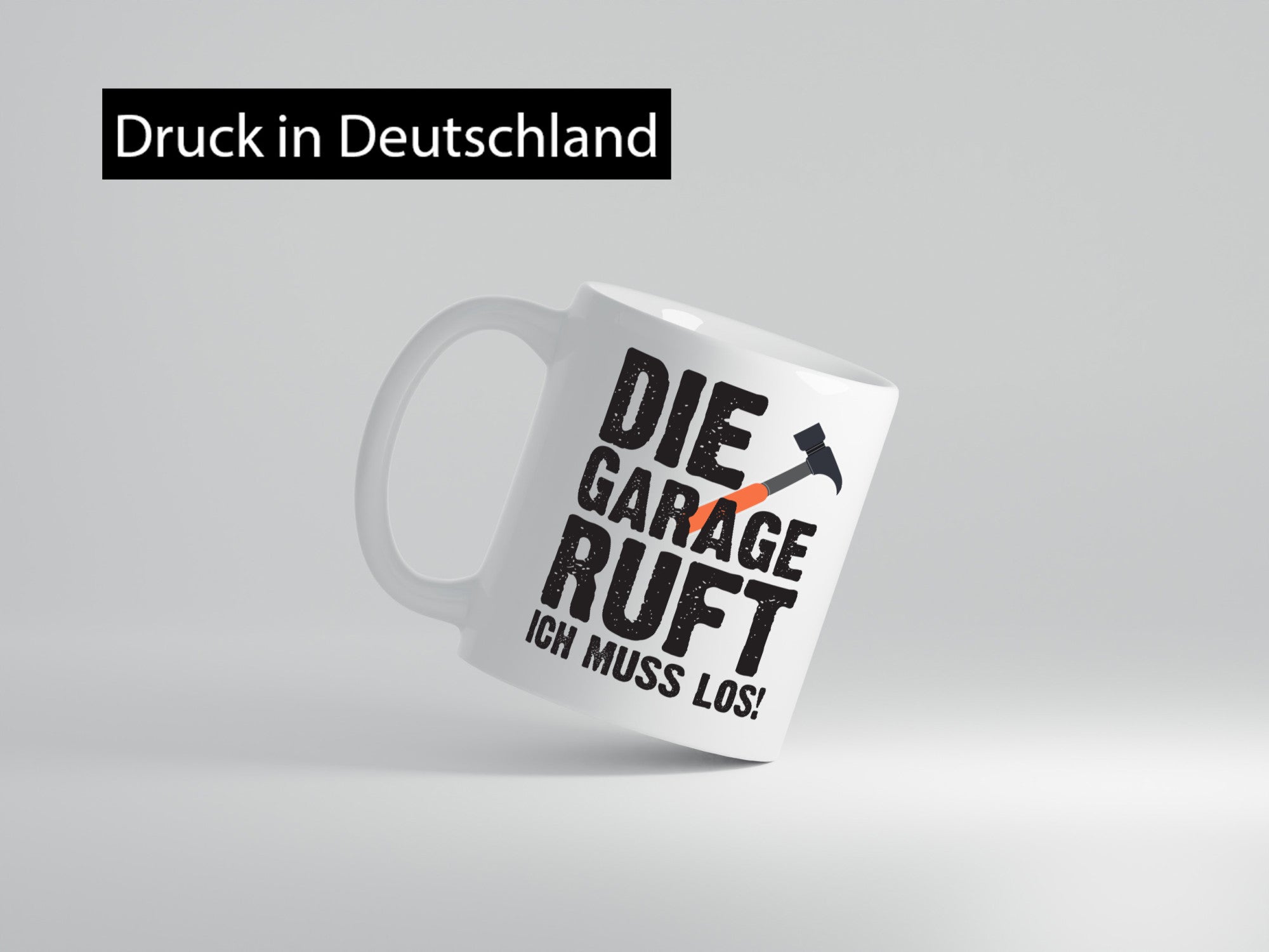 Die Garage ruft | Handwerker Tasse Männer Spruch Geschenkidee Humor