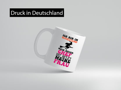 Mein neuer Chef ist meine Frau | Hexe Bin im ruhestand lustig Jubiläum Geschenk