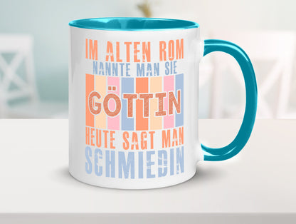 Heute sagt man: Schmiedin | Schmied Beruf Schmiederei lustiger Spruch Geschenk