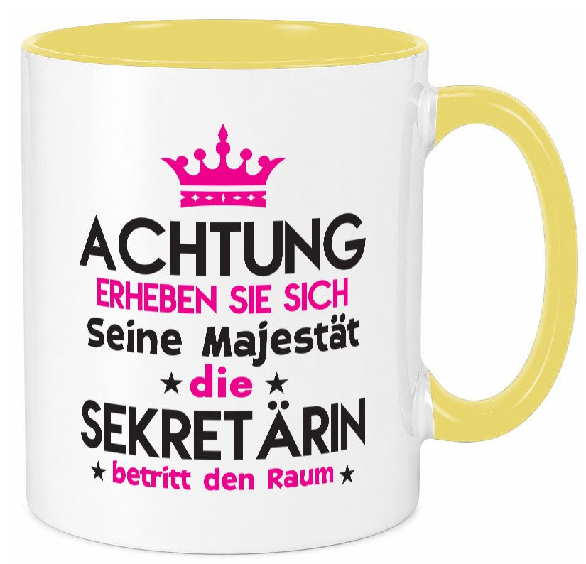 Seine Majestät Sekretärin | Büro lustig Arbeit Kollegen Geschenk Tasse
