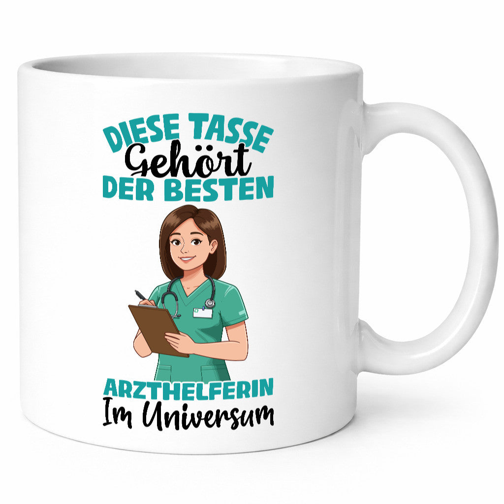 Im Universum: Arzthelferin | Fachangestellte Medizin lustiger Spruch Geschenk