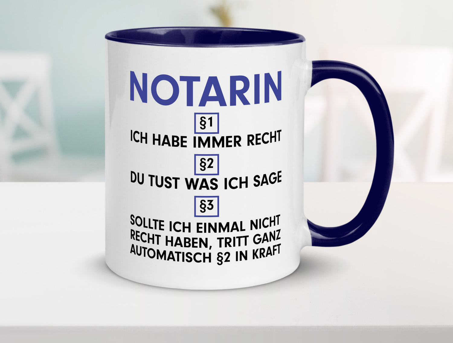 Ich habe immer Recht Notarin | Juristin v2 lustiger Spruch Geschenk Humor