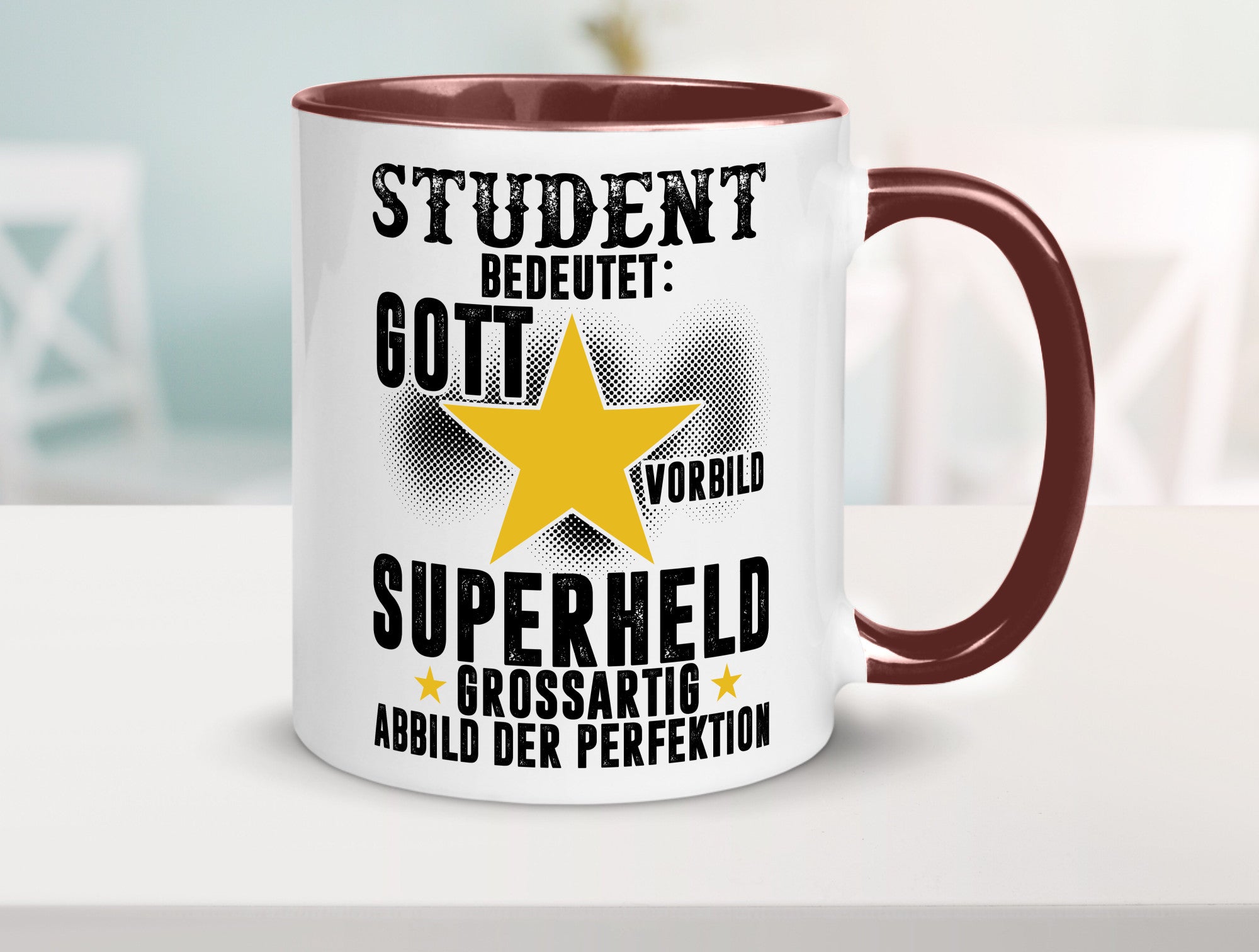 Bedeutung von Student | Universität Uni Studium Geschenkidee Humor Tasse