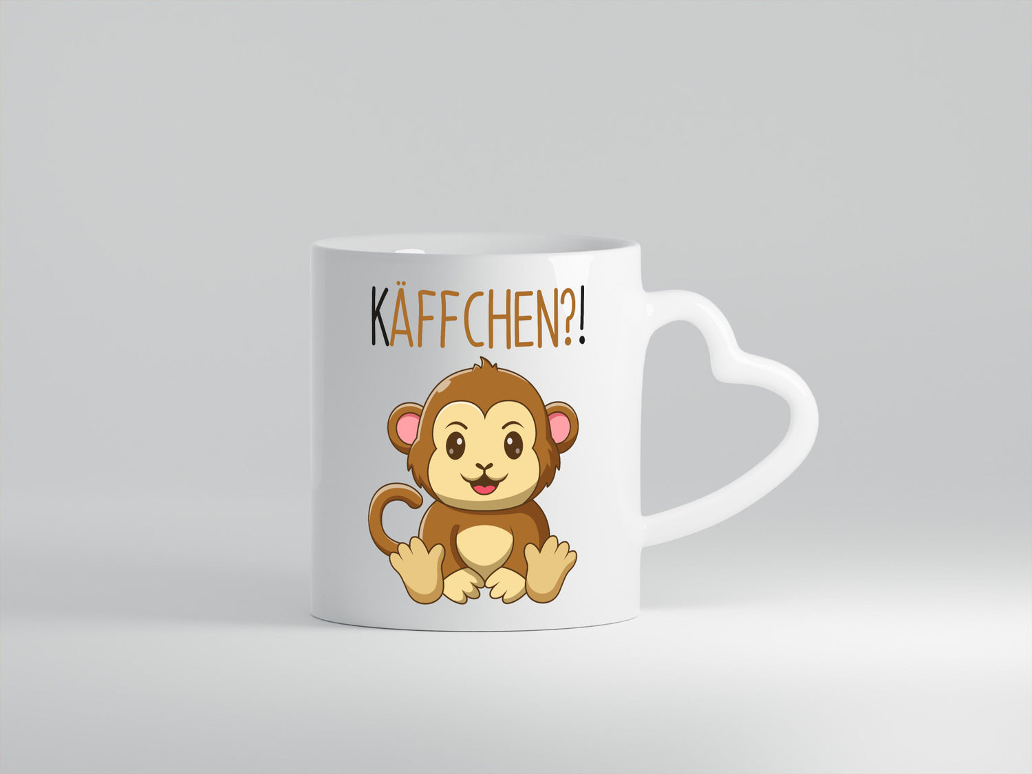 Käffchen? | Süßer Affe Frauen Becher Niedlich Humor Geschenkidee Tasse