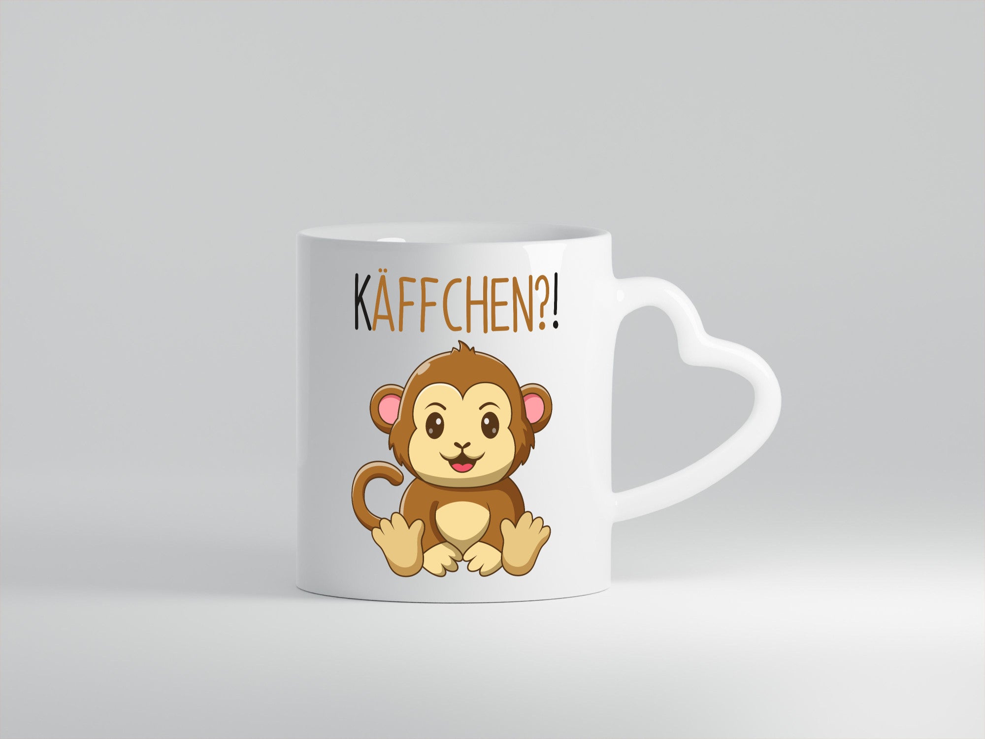 Käffchen? | Süßer Affe Frauen Becher Niedlich Humor Geschenkidee Tasse