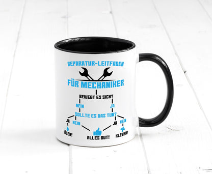 Mechaniker | Reparatur Autowerkstatt Ã–len Kleben Geschenkidee Humor Tasse