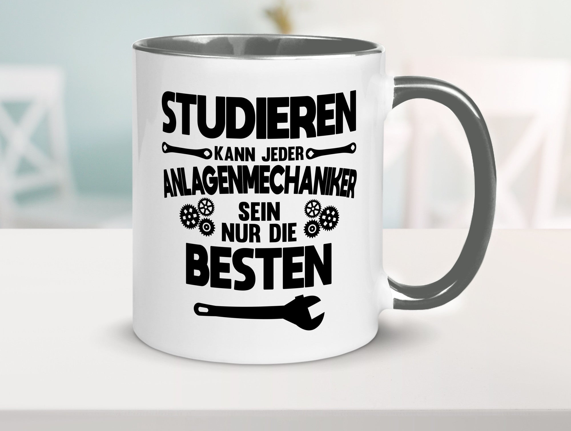 Nur die besten werden Anlagenmechaniker Humor Geschenkidee Tasse