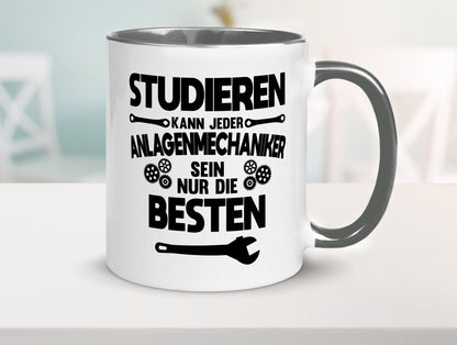 Nur die besten werden Anlagenmechaniker Humor Geschenkidee Tasse