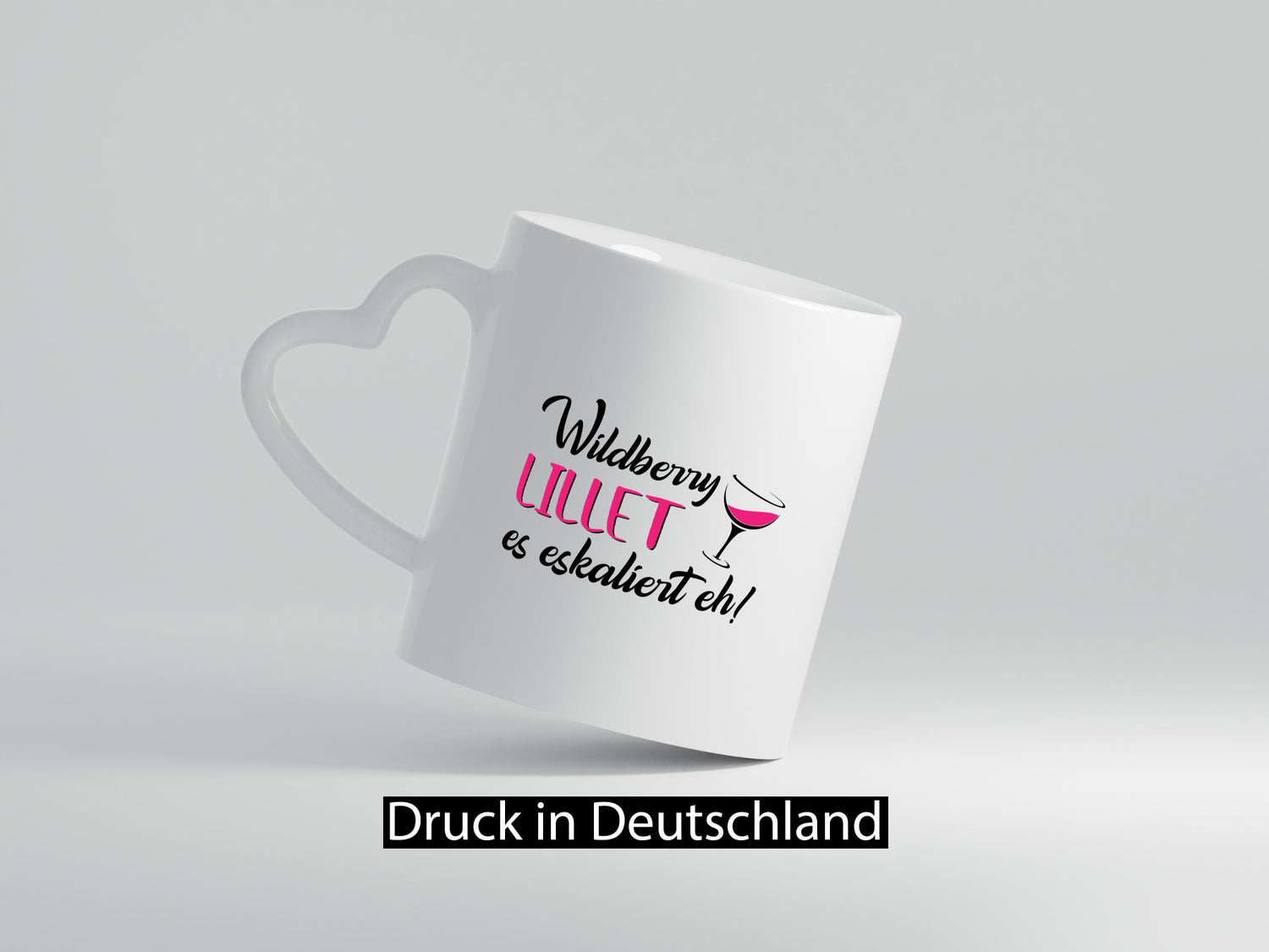 Wildberry Lillet, es eskaliert eh! | Glas Geschenk Humor Geschenkidee lustige
