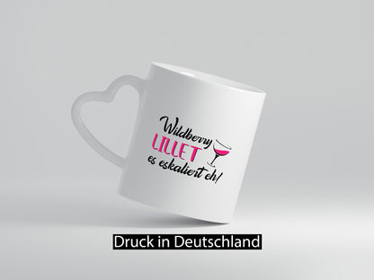 Wildberry Lillet, es eskaliert eh! | Glas Geschenk Humor Geschenkidee lustige