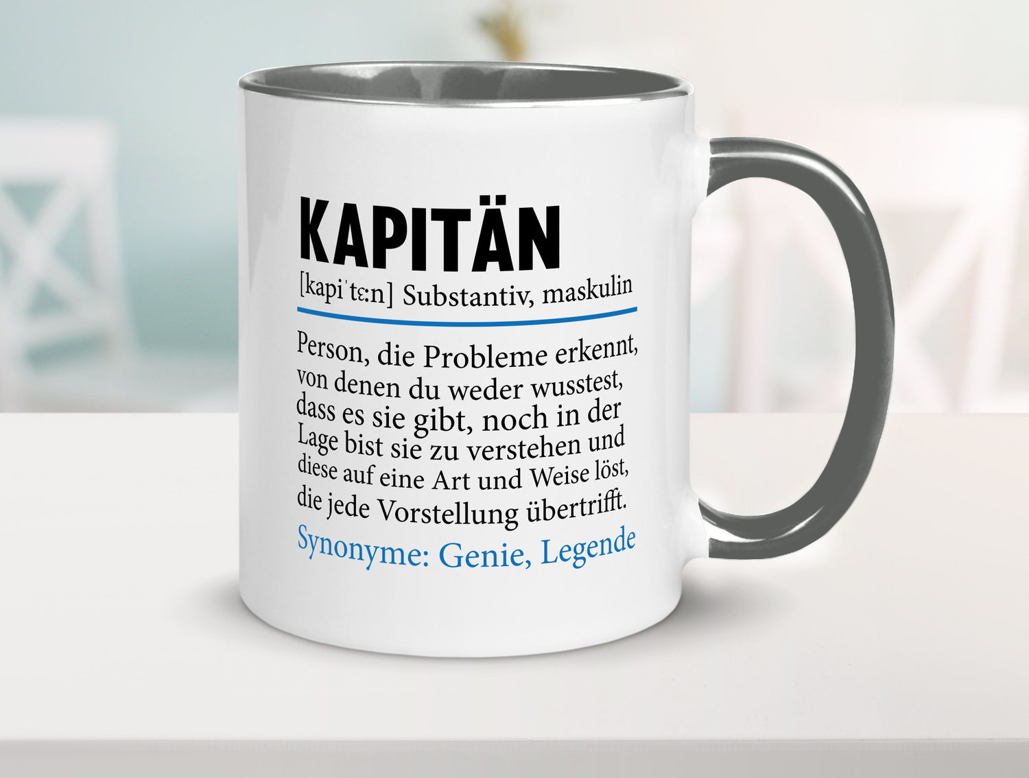 Kapitän | Spruch lustig Schiffskapitän Schiff Geschenk Humor Geschenkidee