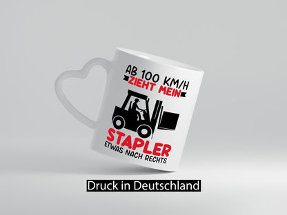 Stapler zieht nach Rechts | Staplerfahrer Arbeit Geschenkidee Kollegen Büro