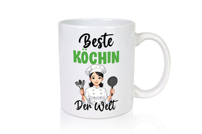 Beste Köchin | Chefköchin Chefkoch v2 lustig Arbeit Kollegen Büro Geschenk Tasse