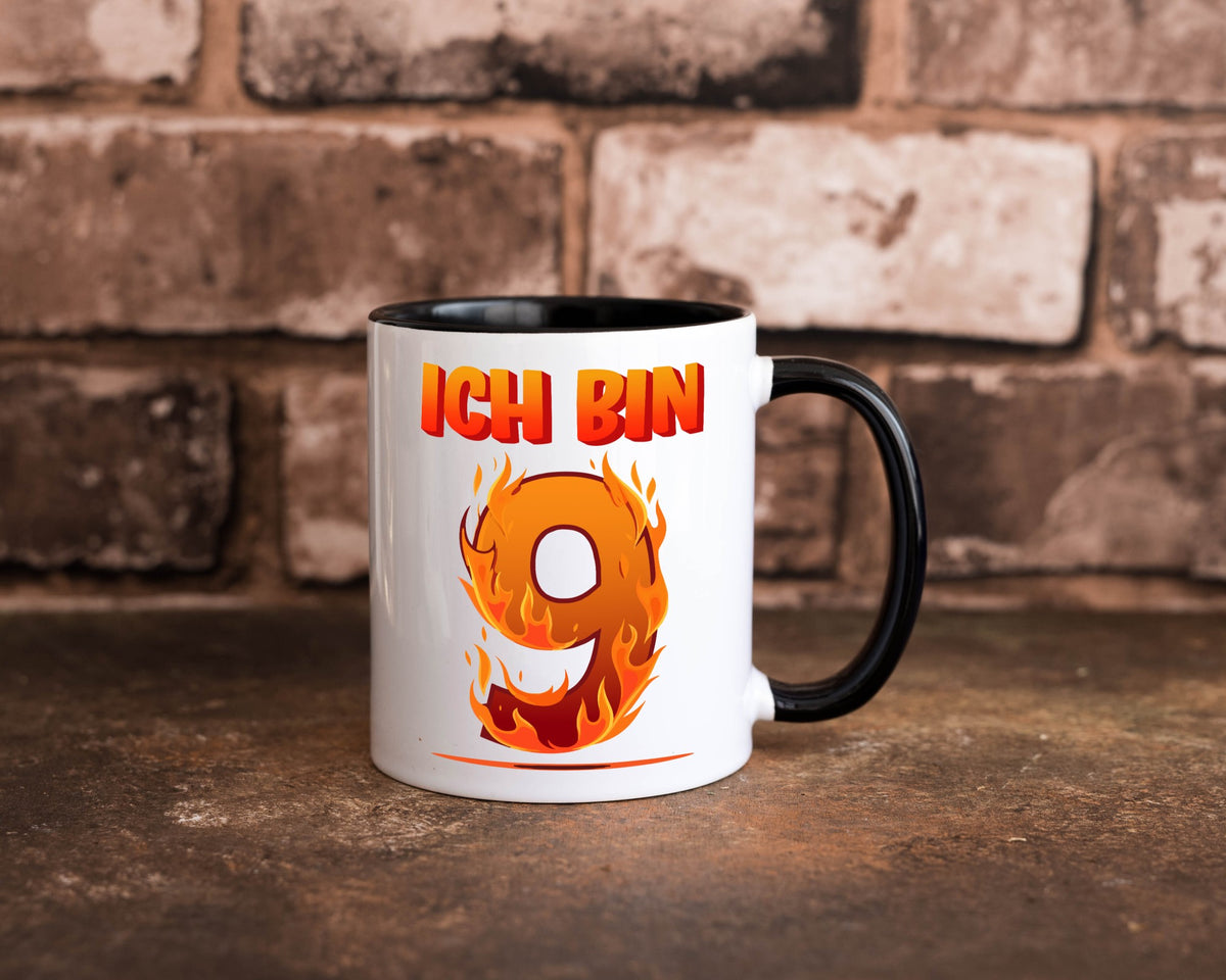 9. Geburtstag | 9 Jahre Drache lustiger Spruch Geschenk Geschenkidee Tasse