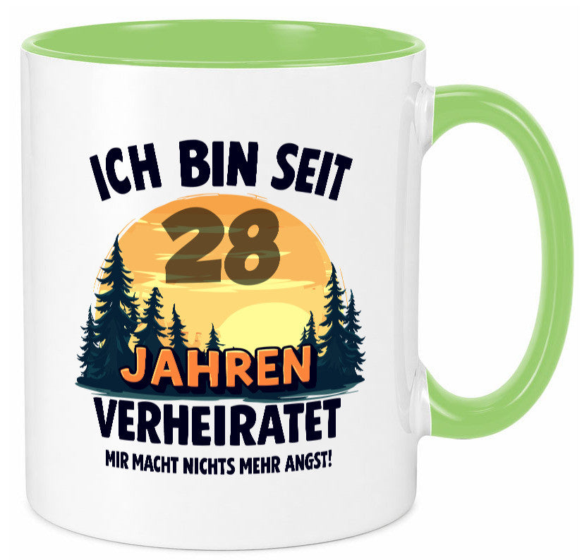 Ich bin Verheiratet | 28. Hochzeitstag Ehepaar v2 lustiger Spruch Geschenk