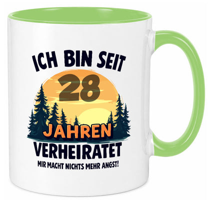 Ich bin Verheiratet | 28. Hochzeitstag Ehepaar v2 lustiger Spruch Geschenk