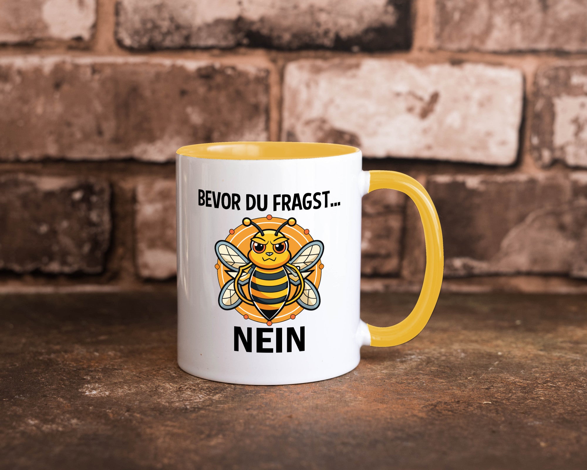Bevor du fragst... Nein | Hummeln v2 lustig Humor Geschenkidee Geschenk Tasse