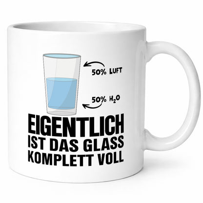Wasserglas Motiv | Optimist Tasse Chemiker Chemie Humor Geschenkidee